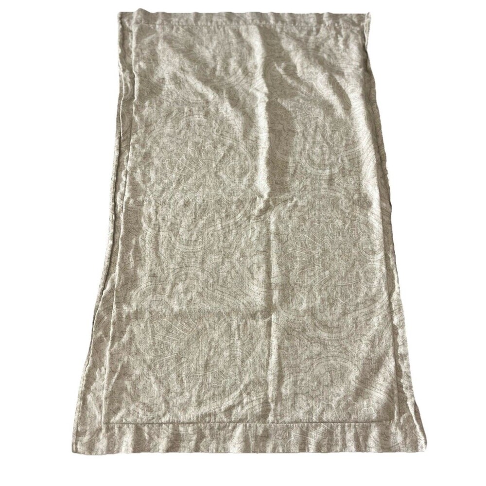 Restoration Hardware RH Italian Block Print Paisley King Pillow Shams Set 2